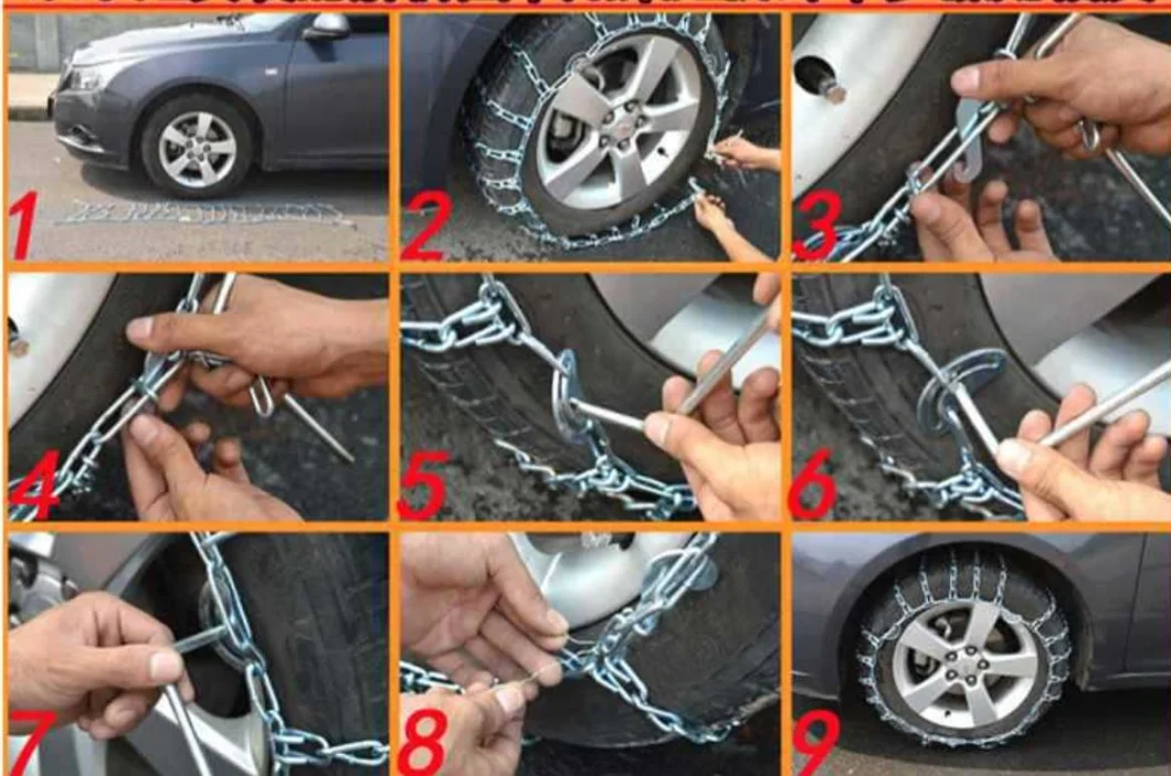 Snow Tyre Chain for Passage Car, SUV, ATV, Truck, Tractor